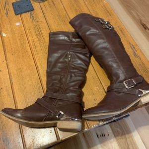 Knee High Boots, Brown Boots, Riding Boot